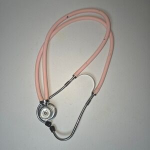 Pink Dual Head Stethoscope Professional Medical Diagnostic Tool Nurse Student